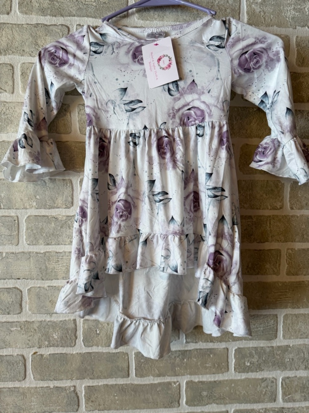 Boutique Floral Ruffled Dress